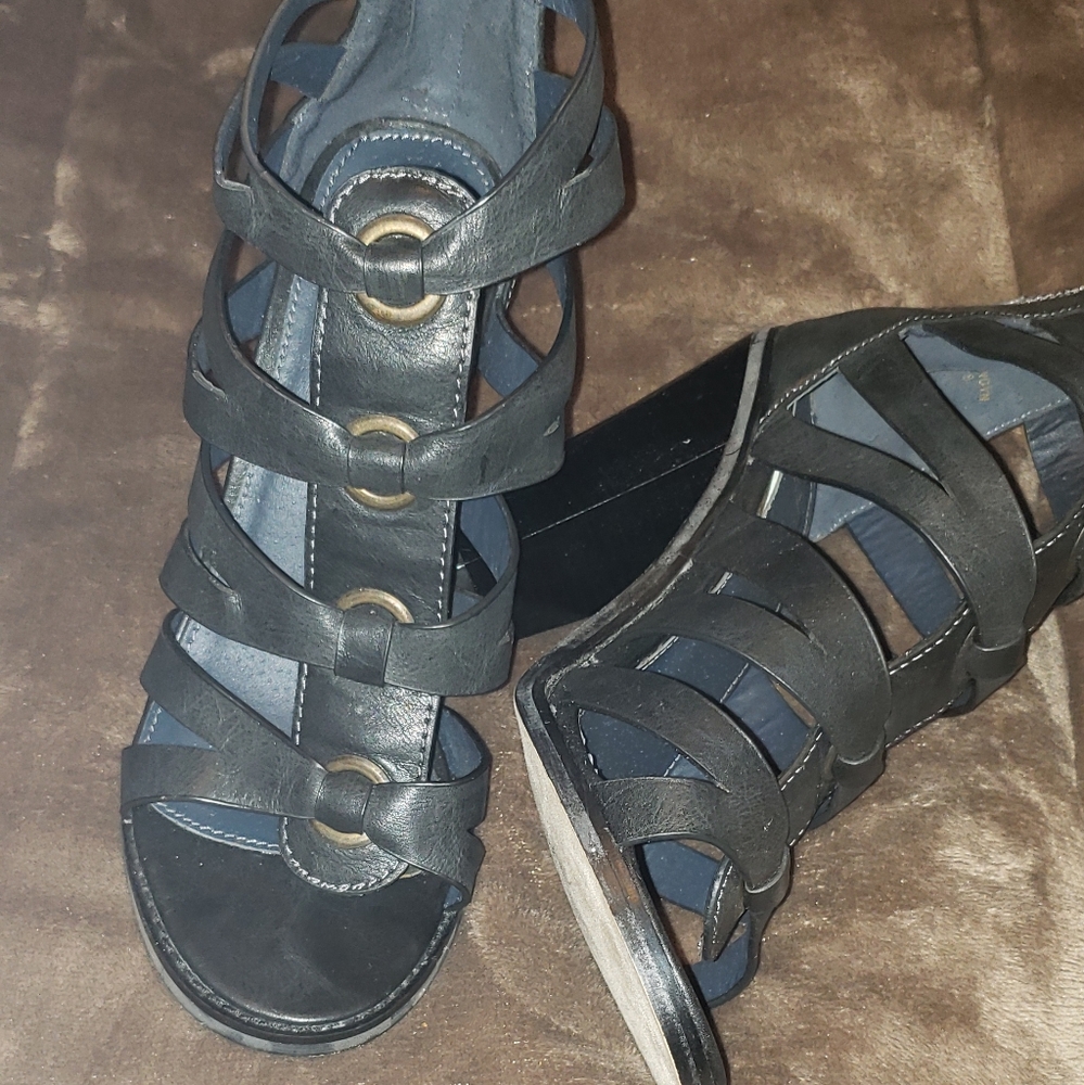 Black Gladiator Heels